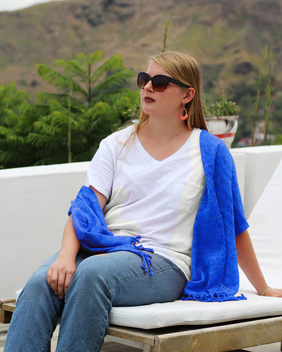 Scarf With Plait Strips – Handmade by Friendship Bridge®