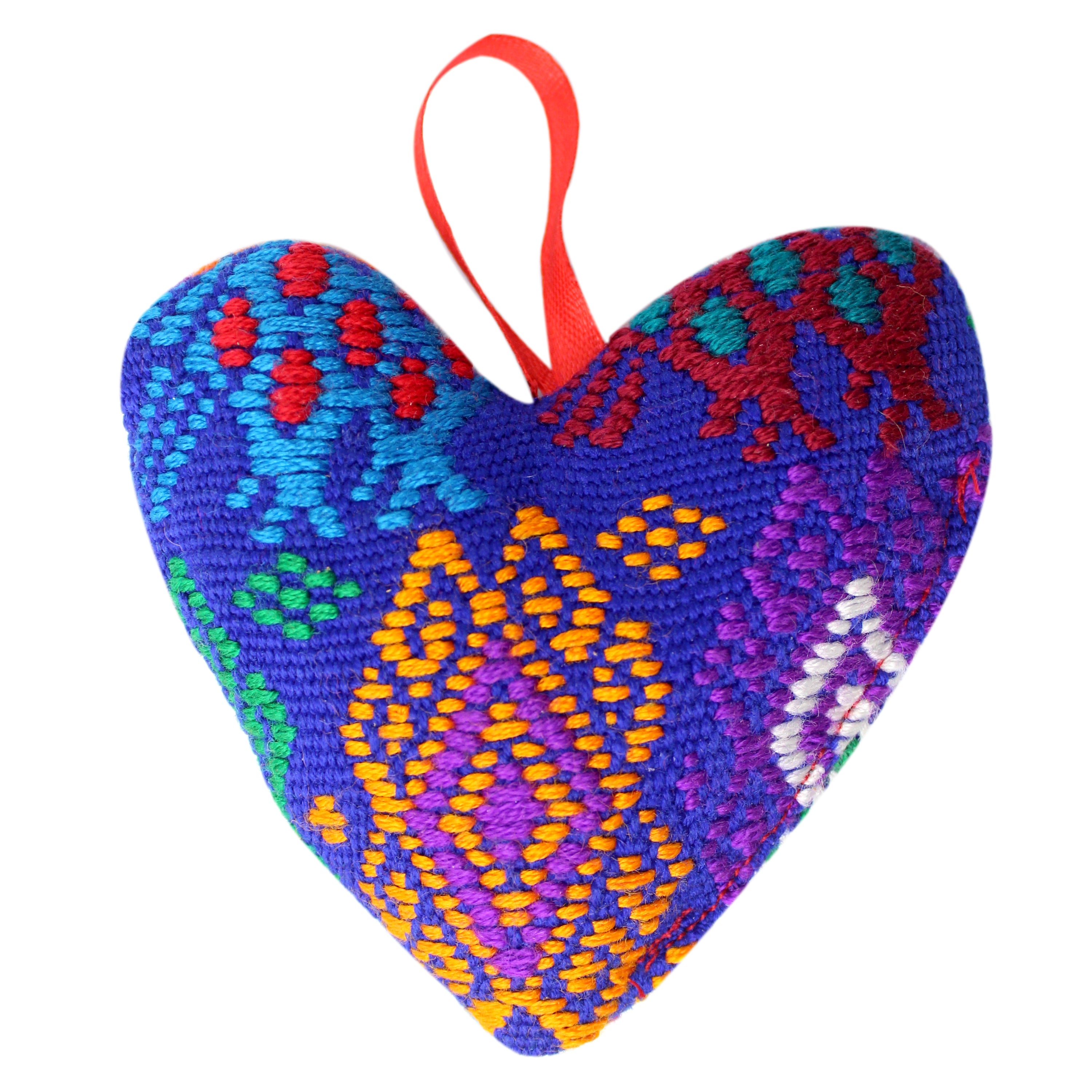 Huipil Heart Ornaments – Handmade by Friendship Bridge®