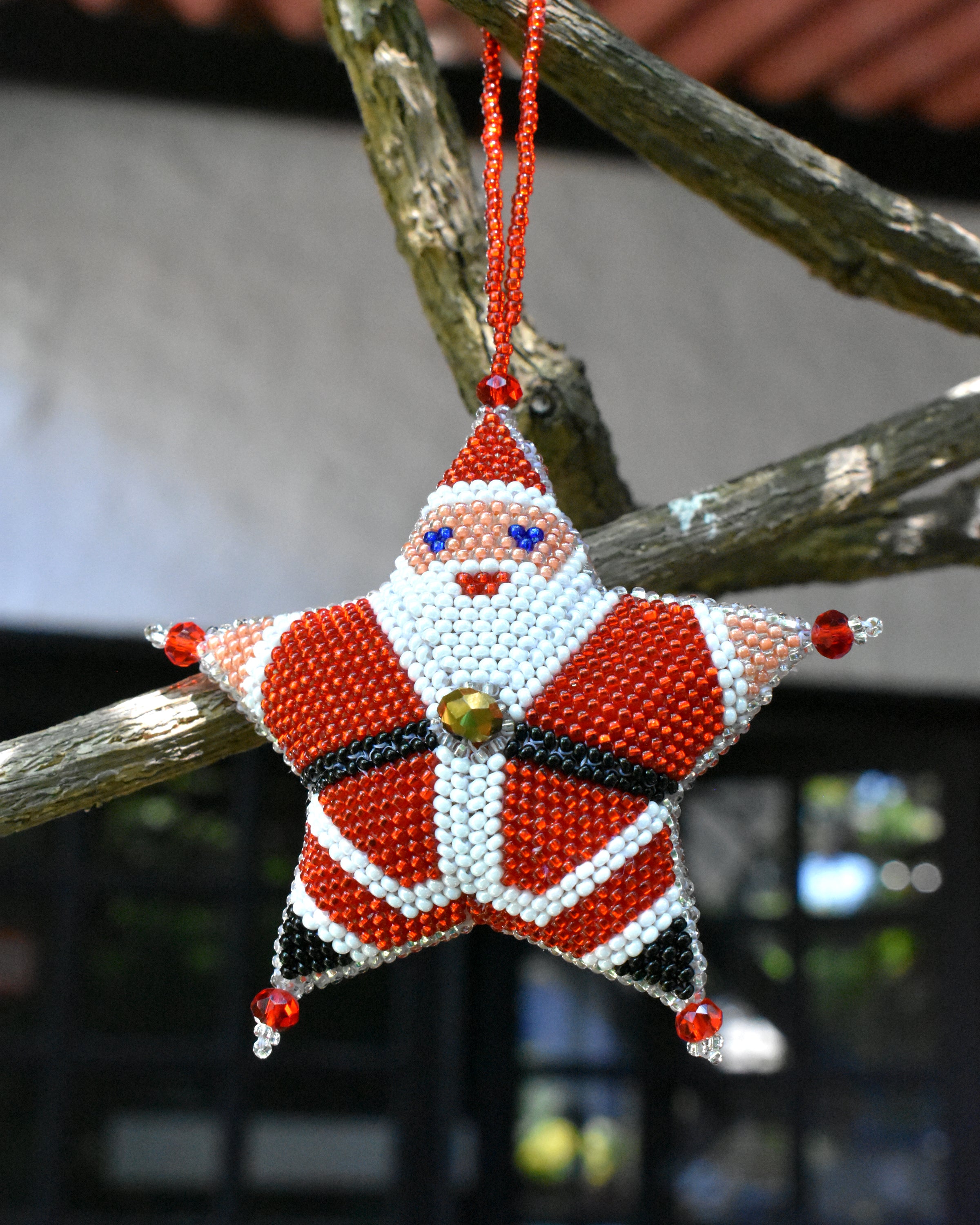 Handmade Wooden Christmas Ornaments, Friendship Stars