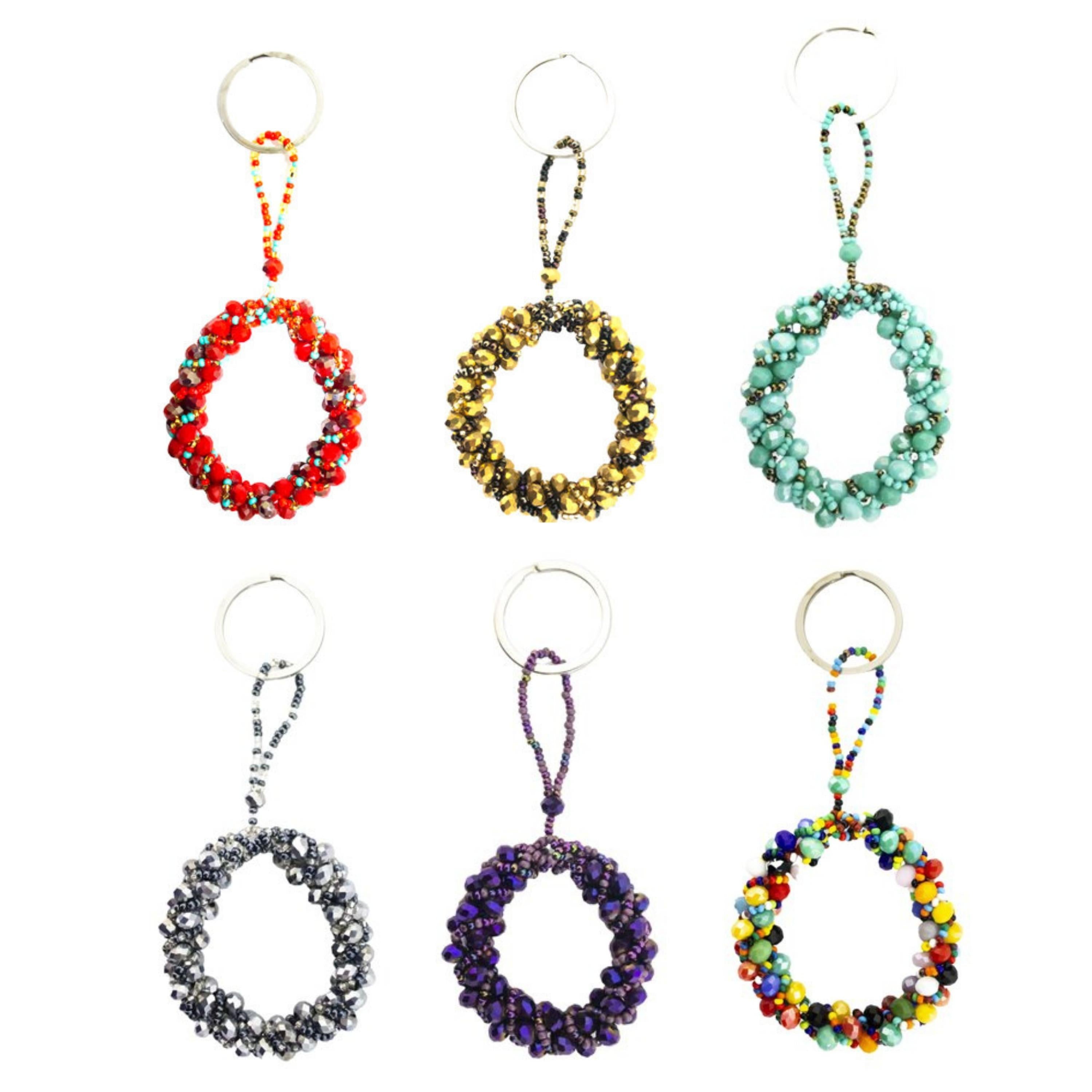 Bridge Key Ring Beaded Wreath Key Rings – Handmade by Friendship Bridge®